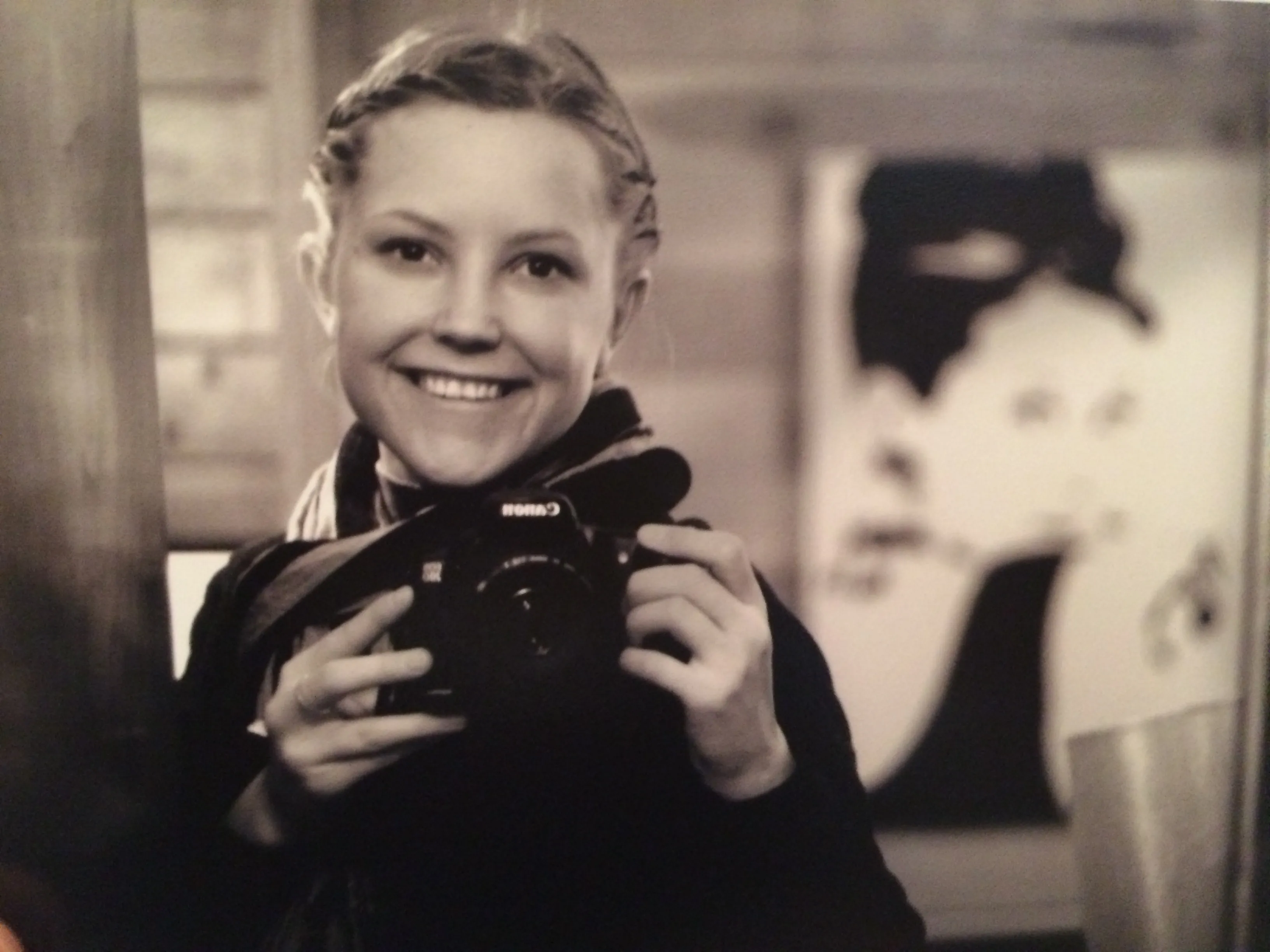 Young Kaye with a camera