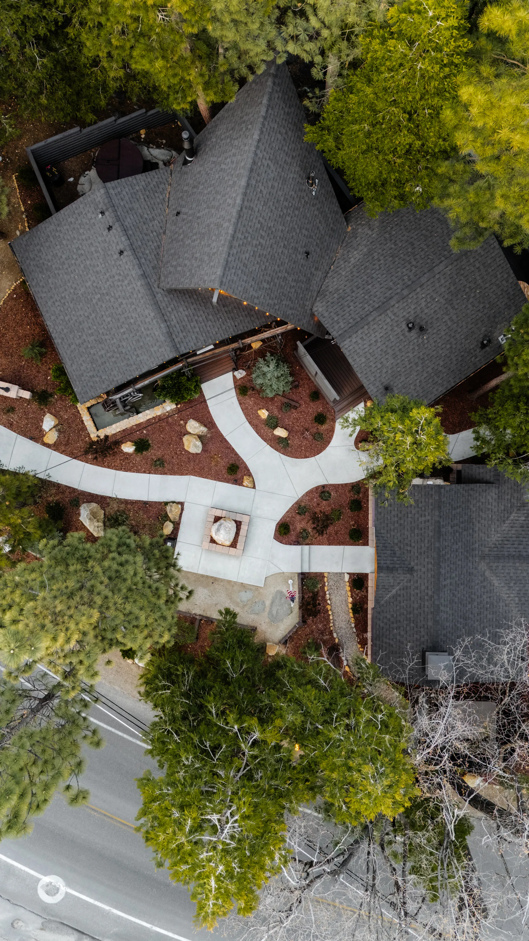 Aerial view of a Freewyld property